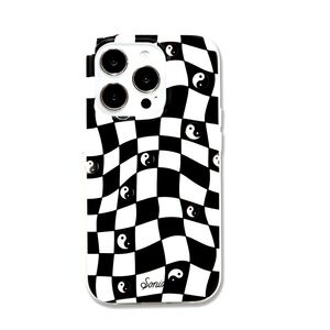 Black and White Checkered Phone Case